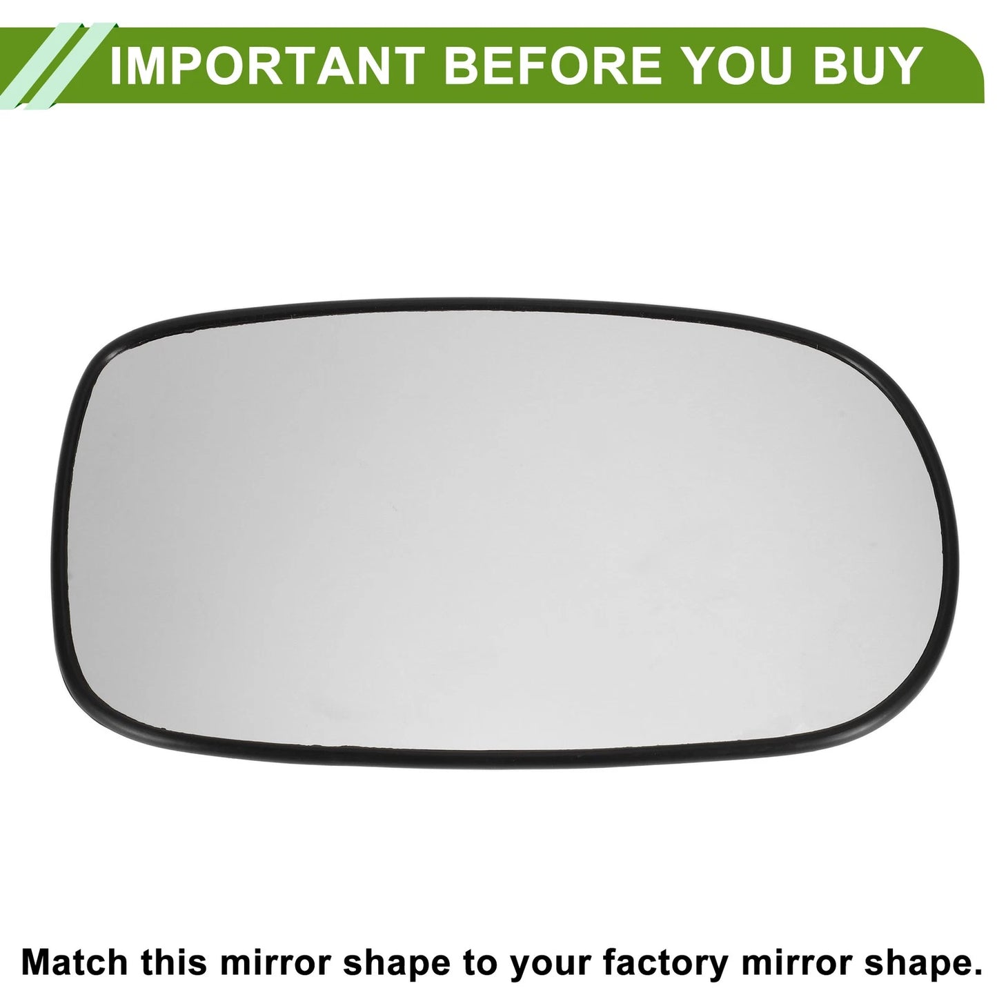 Right Heated Mirror Glass Replacement for Hyundai Azera (2006–2011) No. 876213L900