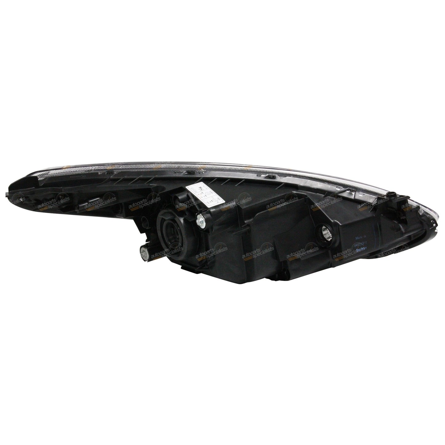 LH Black Headlight for Mazda 2 (2007–2014)