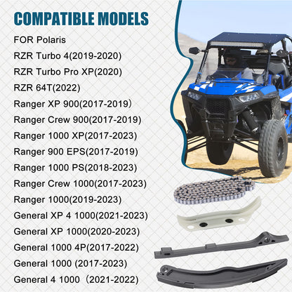 Cam Timing Chain & Tensioner Guide for Polaris RZR Trail 900 1000 (2015–2021)