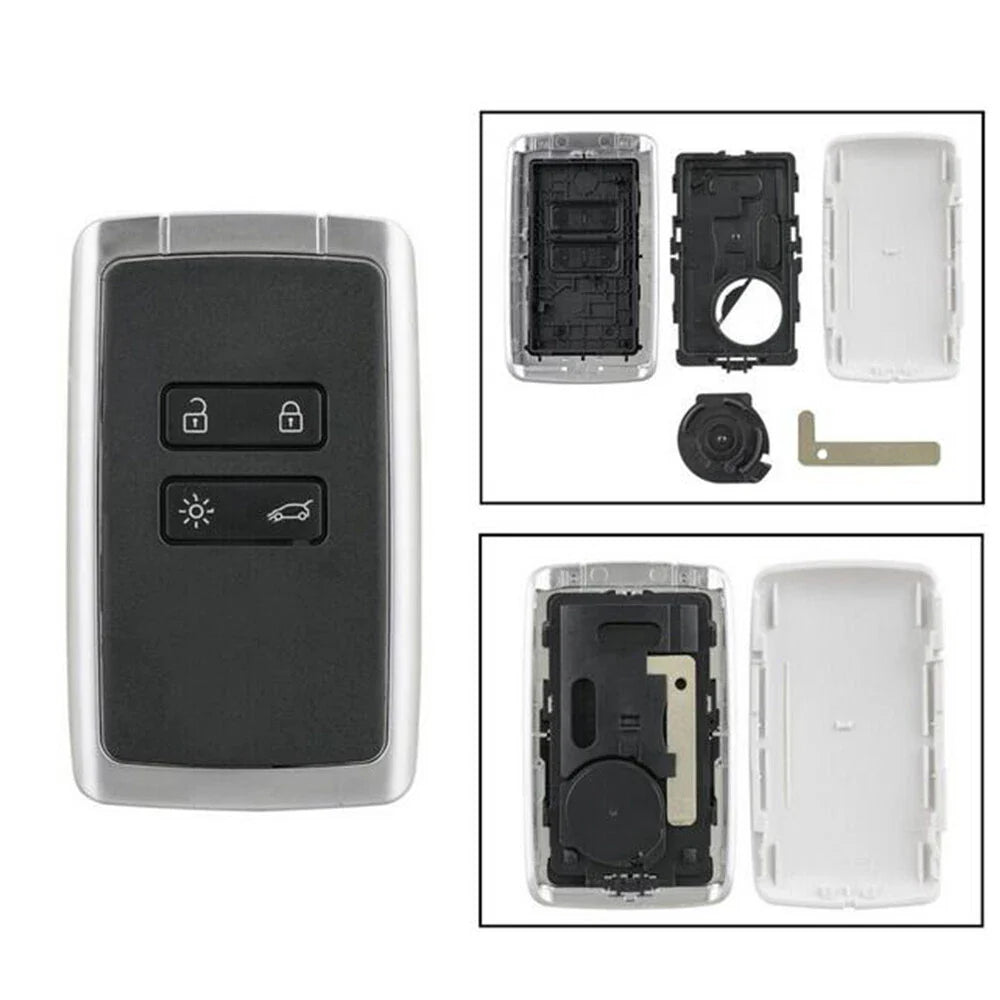 4 Button Key Shell Cover Remote Fob for Renault Koleos Megane Captur (2016-2020)