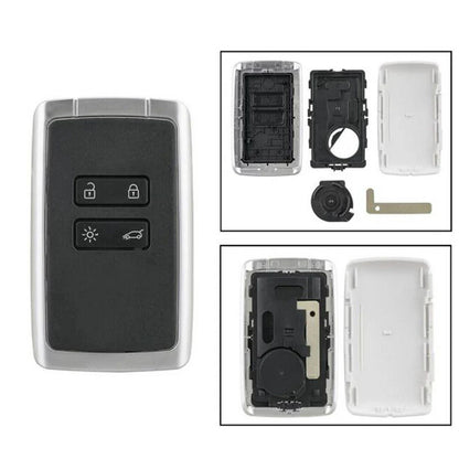 4 Button Key Shell Cover Remote Fob for Renault Koleos Megane Captur (2016-2020)
