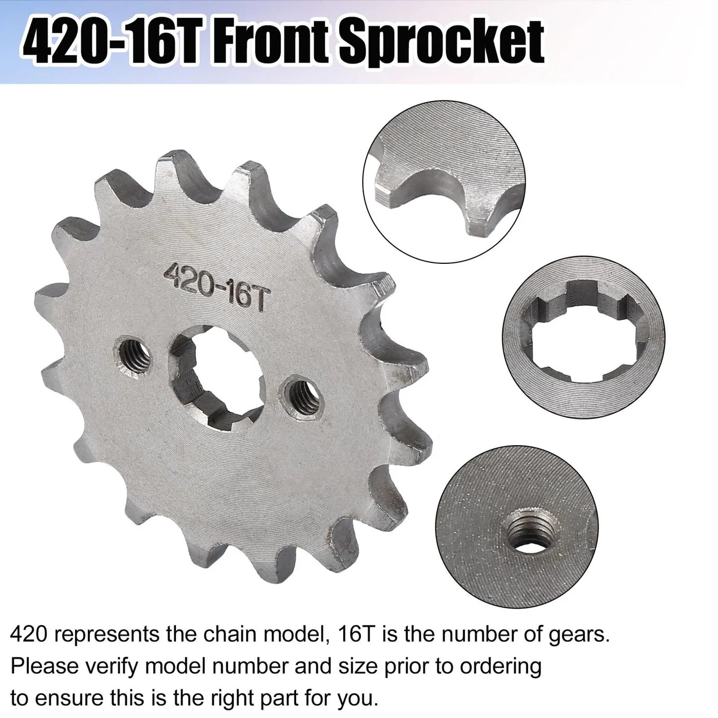 16T 17mm Front Sprocket for Honda 50cc 70cc 90cc 110cc 125cc