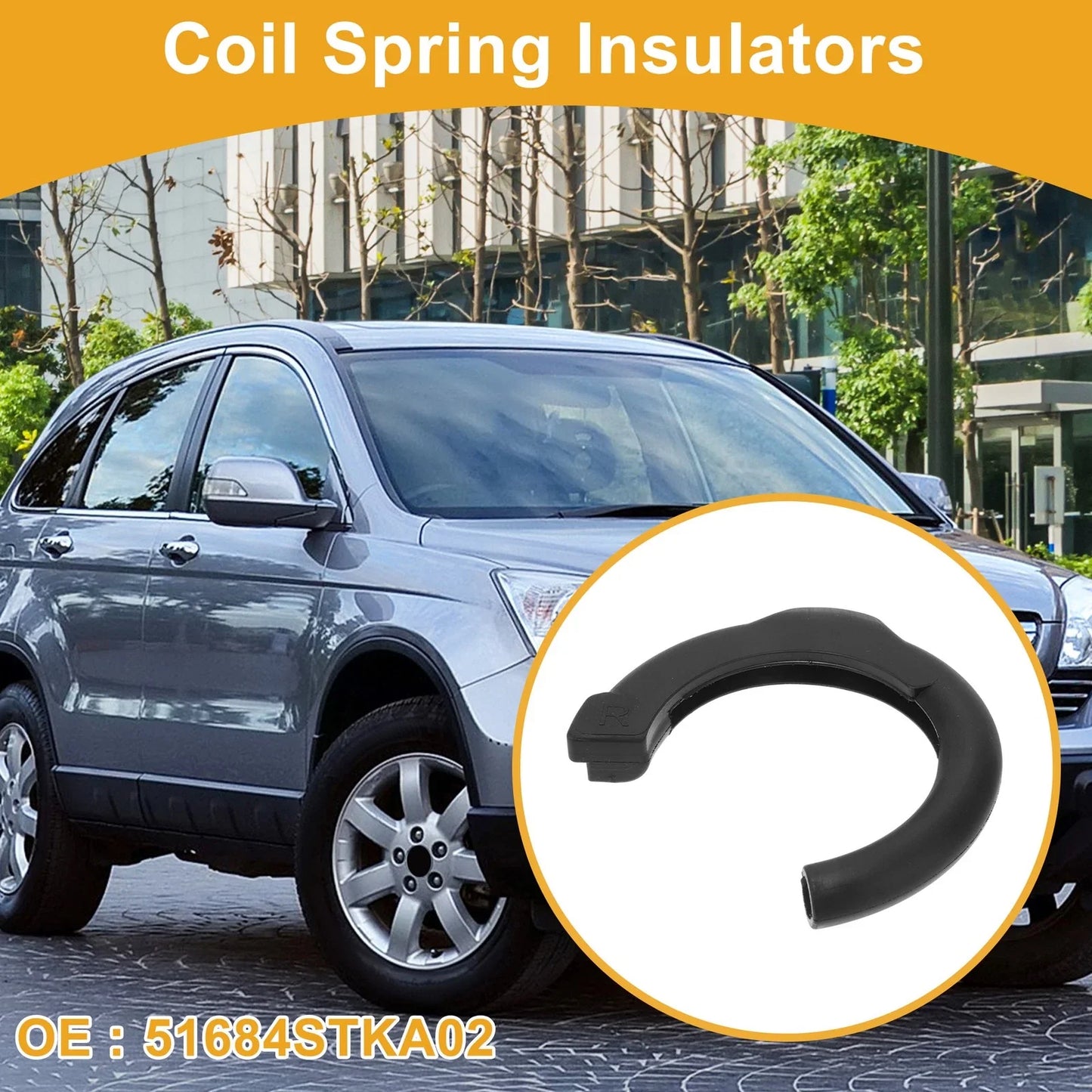 Coil Spring Insulators for Honda CR-V 2007-2016 Rubber 1 x Piece