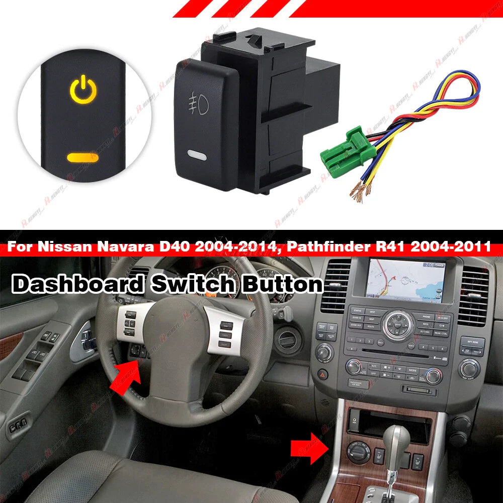 LED Dashboard Control Switch Button for Nissan 370Z/Sentra (2008–2021)