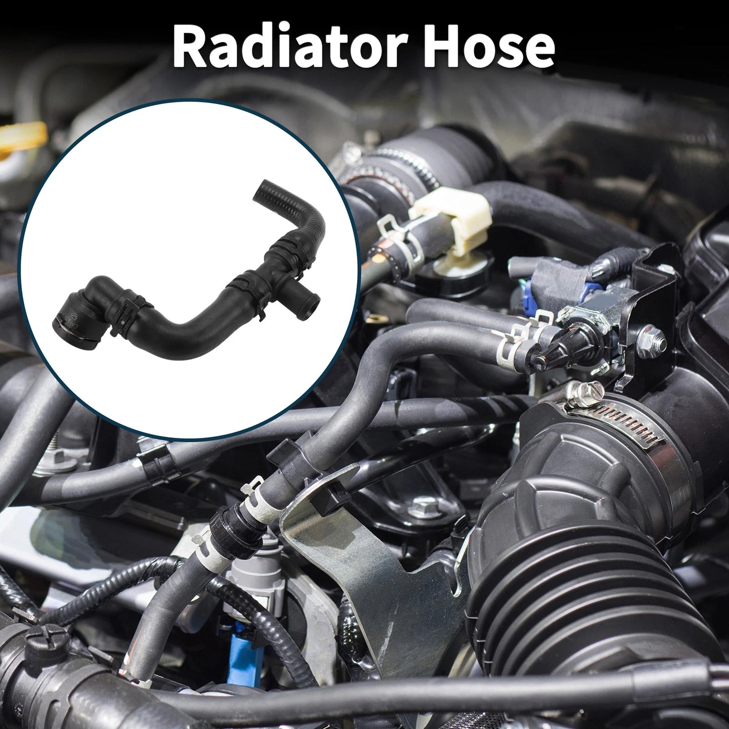 Radiator Hose for Porsche Macan (2018) No. 95B121049E Rubber
