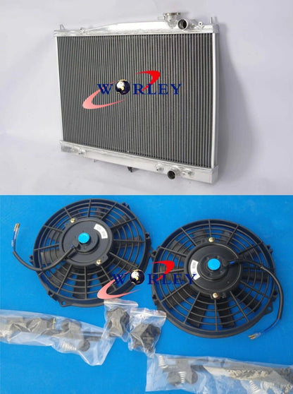 Aluminum Radiator with Fans for Nissan Frontier Xterra (1998–2004)