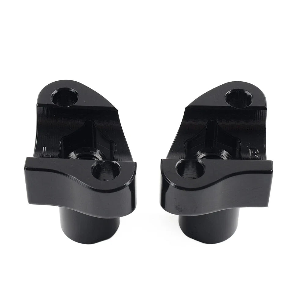 2" Straight Handlebar Risers Black for Harley Dyna Sportster Softail