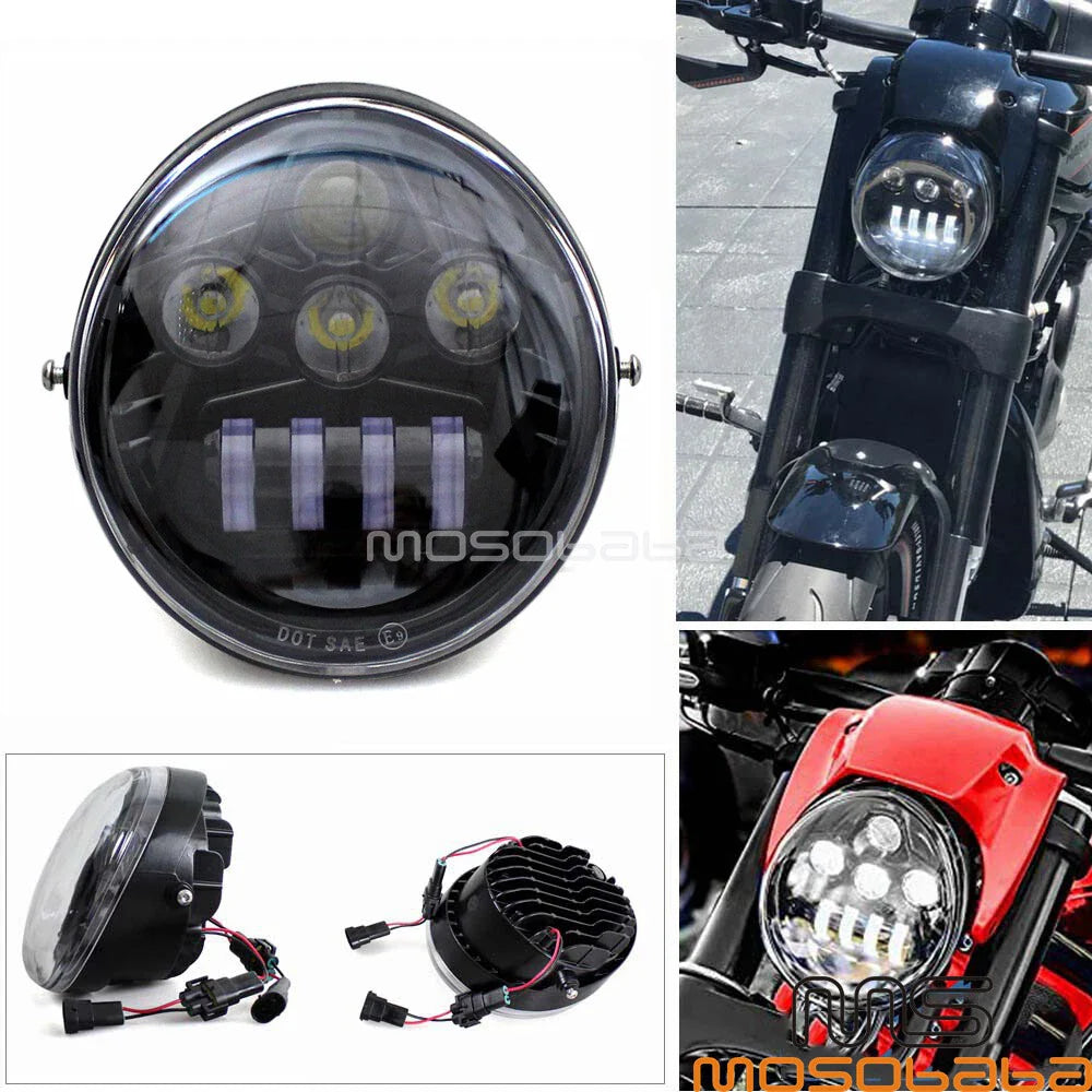 DOT Approved LED Headlight Lamp for Harley V-Rod (2002-2017)