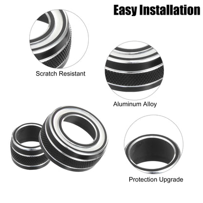 3 x Automotive Dial Rod Decoration Rings for Chevy Corvette C7 (2014-2019)