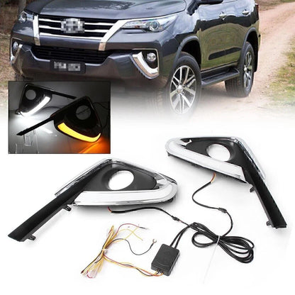LED Daytime Running Light Turn Signal Lamp for Toyota Fortuner (2015-2016)