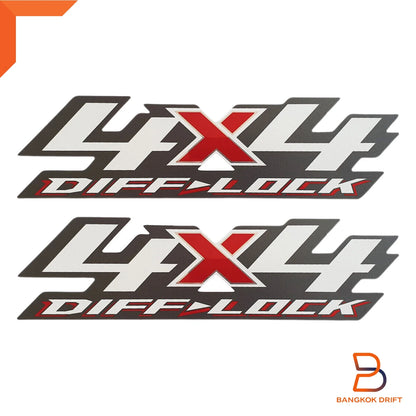 4x4 Diff Lock Side Rear Body Adhesive Sticker Decal for Isuzu D-Max (20-24)