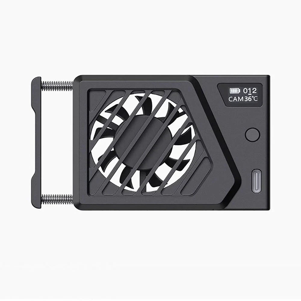 Aluminum Alloy Camera Cooling Fan & Cable for Sony, Canon, FUJIFILM, Nikon