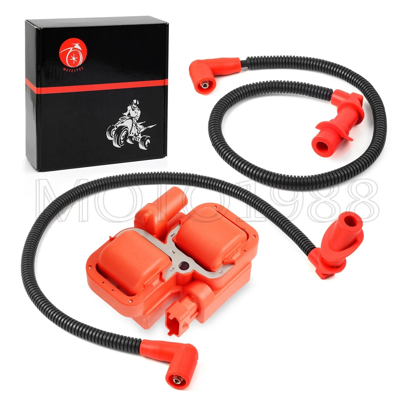 Ignition Coil & Spark Plug Cap w Wire for Polaris Sportsman 800 (2005–2015)