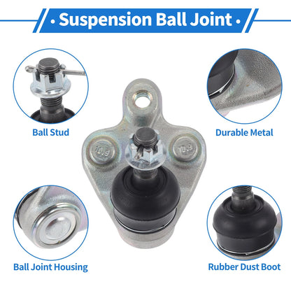 2X Front Lower Ball Joints for Toyota Prius (2004–2009) No.K500384/4333049055