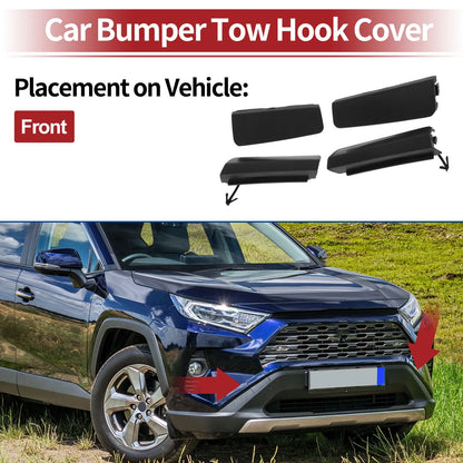 Tow Hook Cover Cap for Toyota RAV4 XA50 (2019–2023) No. 524380R901 Black