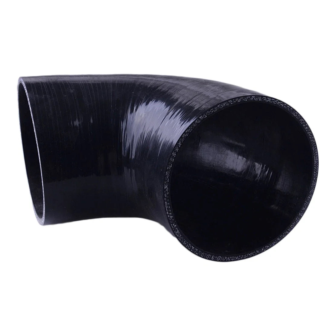 3" Black 90 Degree Silicone Elbow Hose Coupling for Car Radiator (Fits Most)