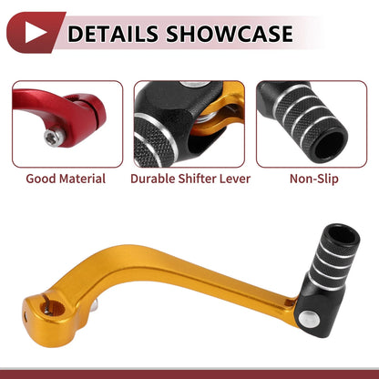Folding Gear Shifter Lever for Honda CRF110F (2013–2018) Gold Tone