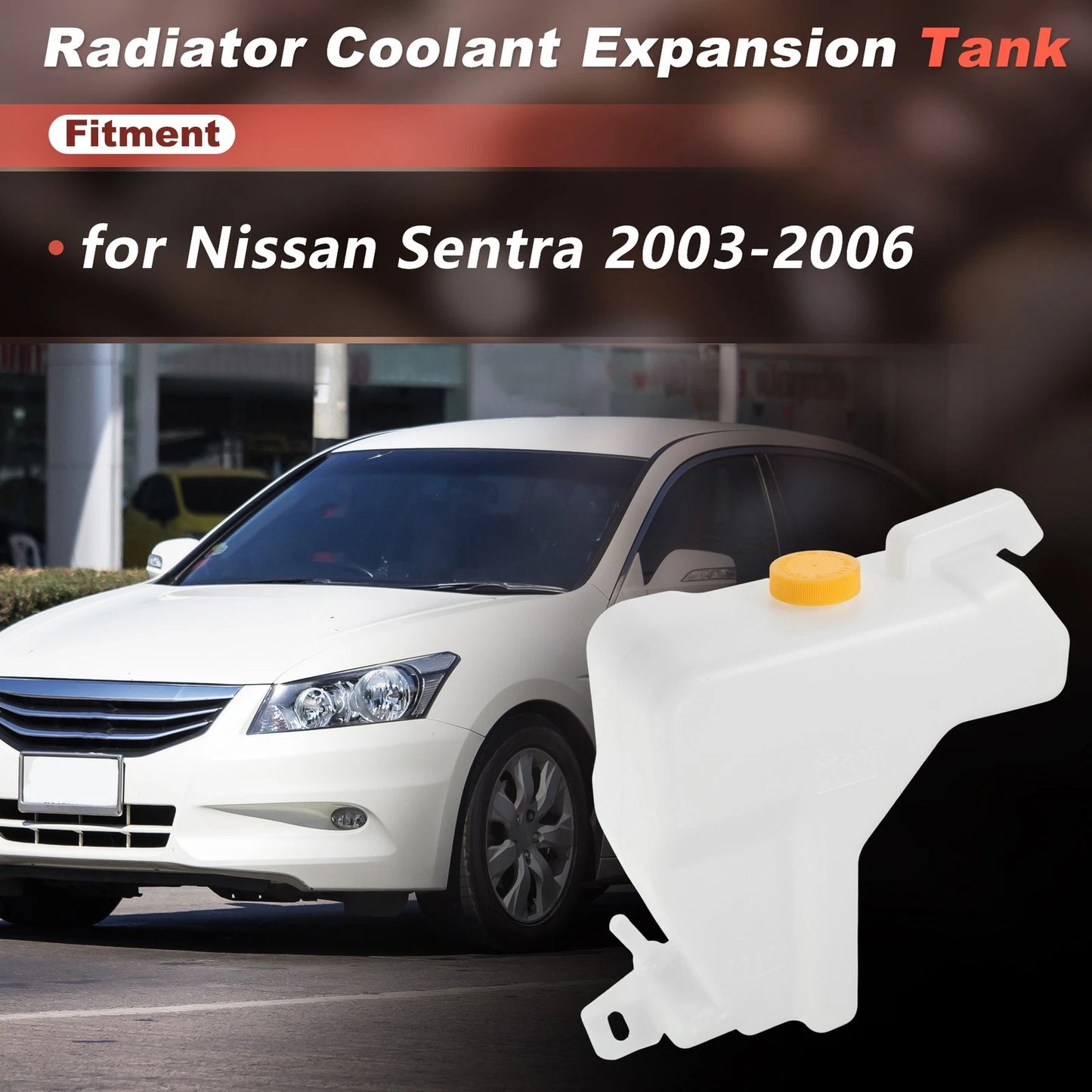 Coolant Expansion Reservoir Tank w/Cap for Nissan Sentra (2003–2006) NI3014125