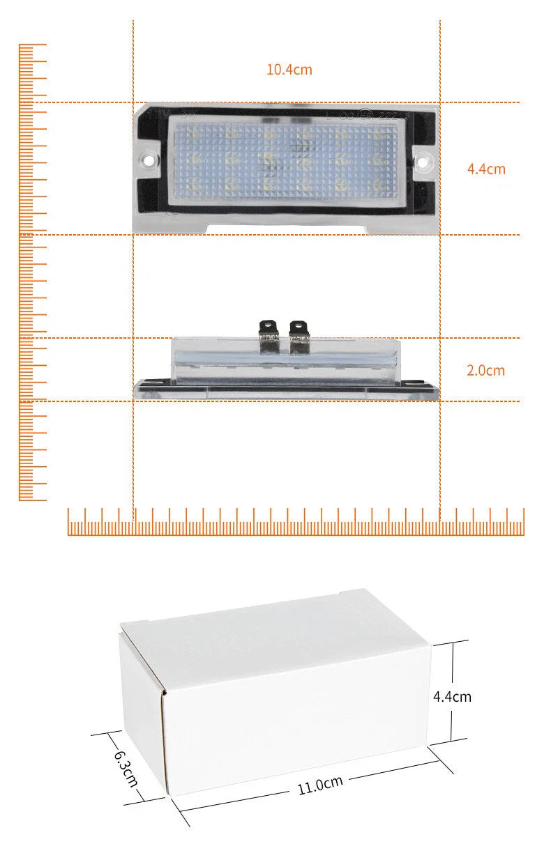 LED License Plate Lamps for Land Rover Freelander (1998–2006)