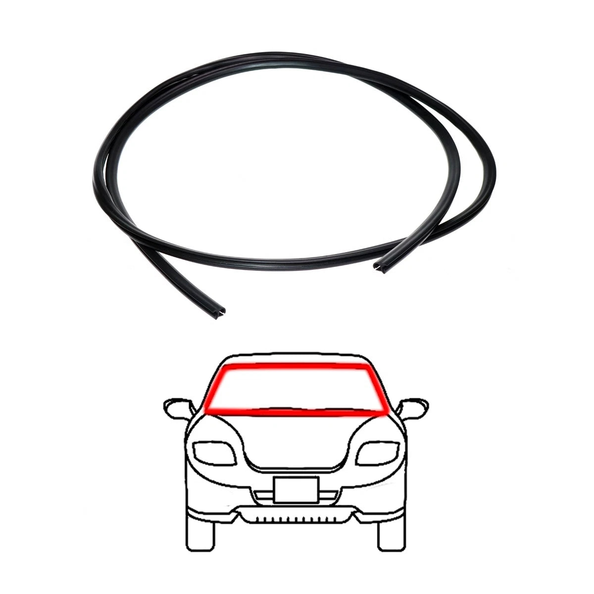 Windshield Rubber Molding for Toyota Hilux LN145 LN146 LN147 (1995–2005)