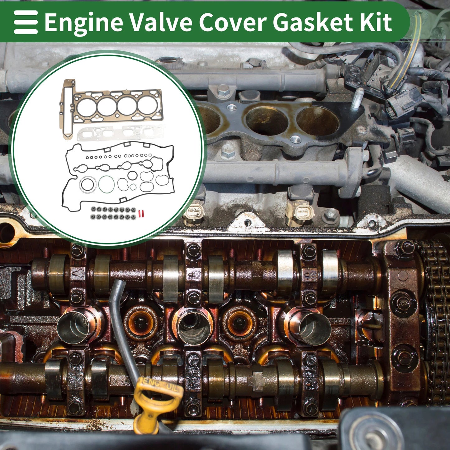 Engine Valve Cover Gasket Kit for GMC Terrain 2.4L (2010–2013)