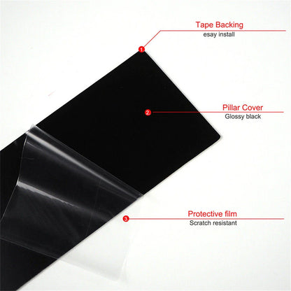 8Pcs Car Window Pillar Trim Covers for Nissan Rogue (2014-2020)