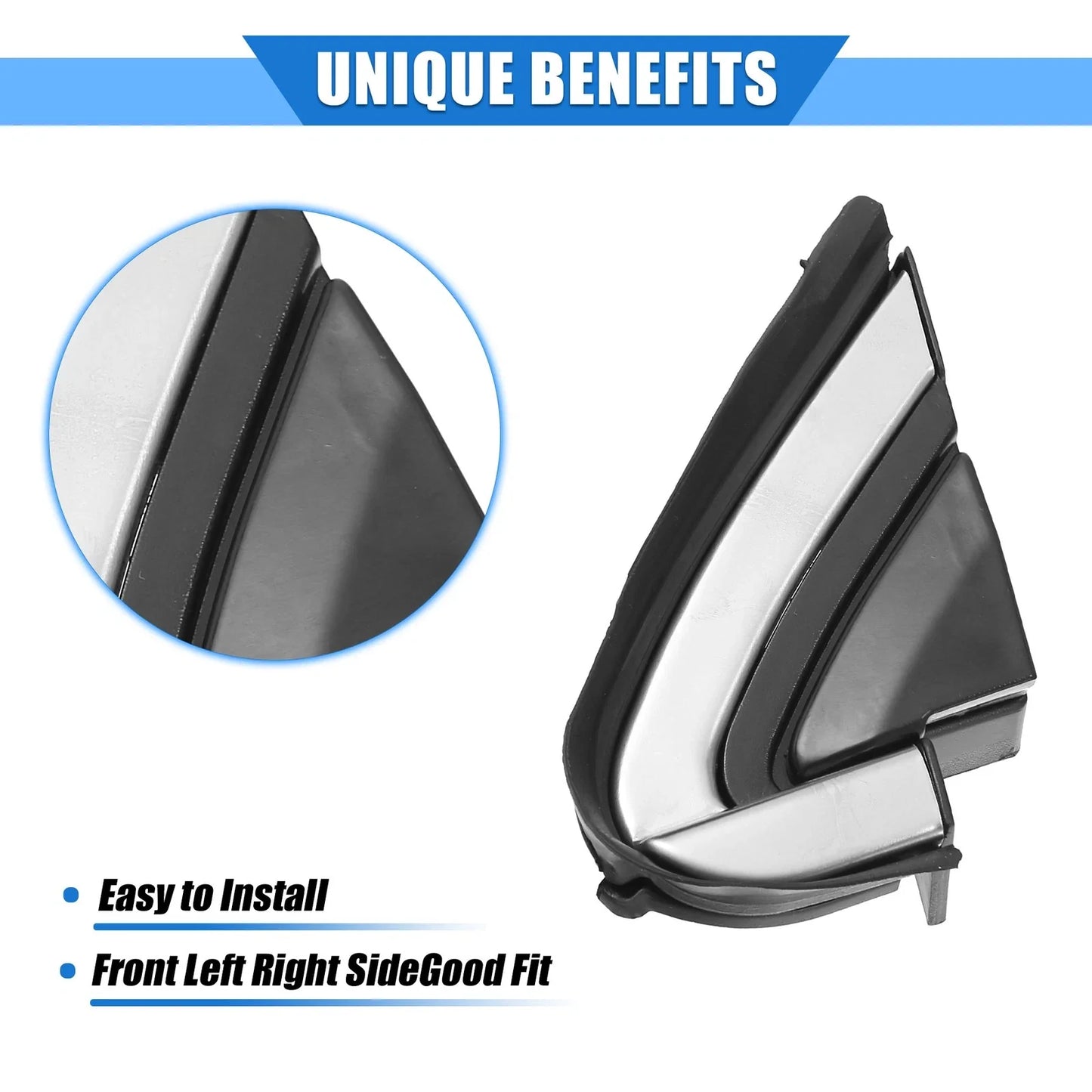 2 x Left Right Mirror Corner Triangle Fender Covers for Honda CR-V (2007-2011)
