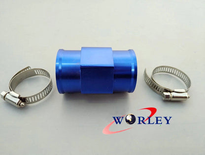 38MM Blue Water Temperature Sensor Gauge Adapter for Universal Applications