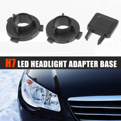 Set of 2 H7 LED Headlight Adapter Bases for Kia K5 (2016–2017)