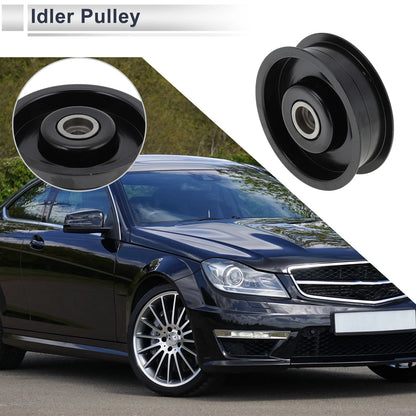 Drive Belt Idler Pulley for Mercedes-Benz W463 (2009–2014) No.A2722021419 Black