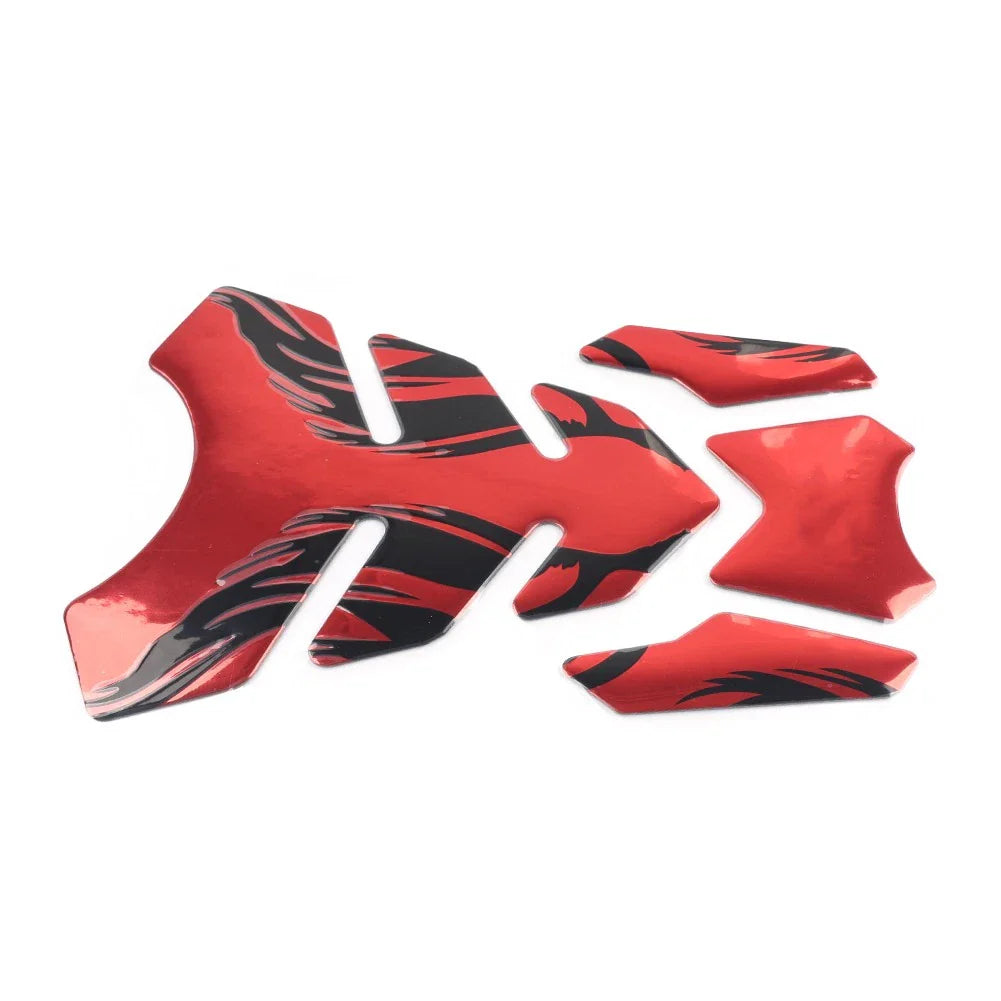 Red Fuel Gas Tank Pad Decals Stickers for Kawasaki Ninja 250 300 400 ZX10R