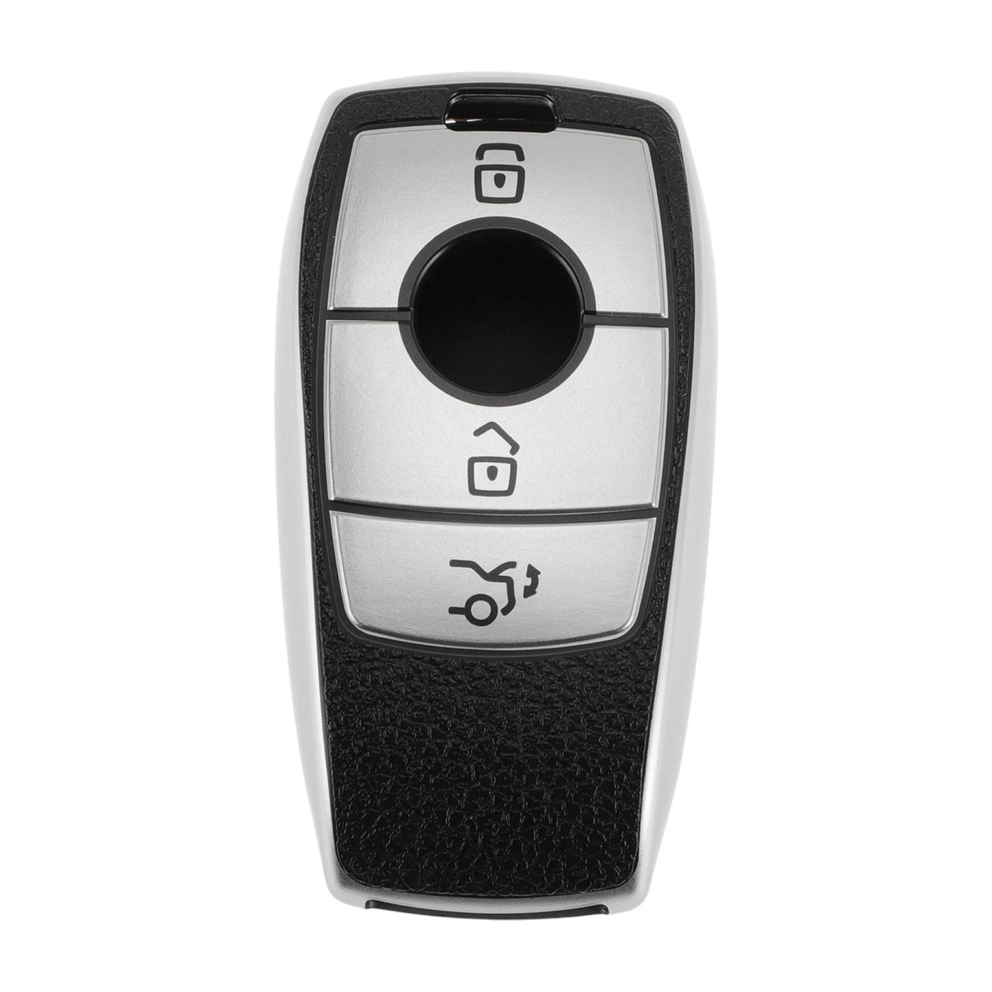 Silver Tone Key Case for Mercedes-Benz A-Class W177 (2017–2021) - 3 Buttons