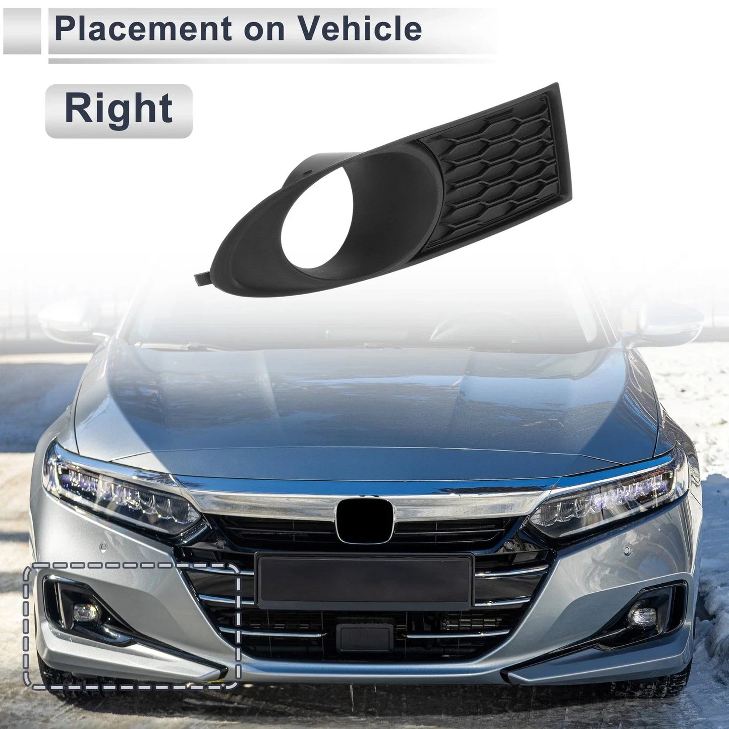 Front Right Fog Light Grill for Dodge Journey (2011-2020)