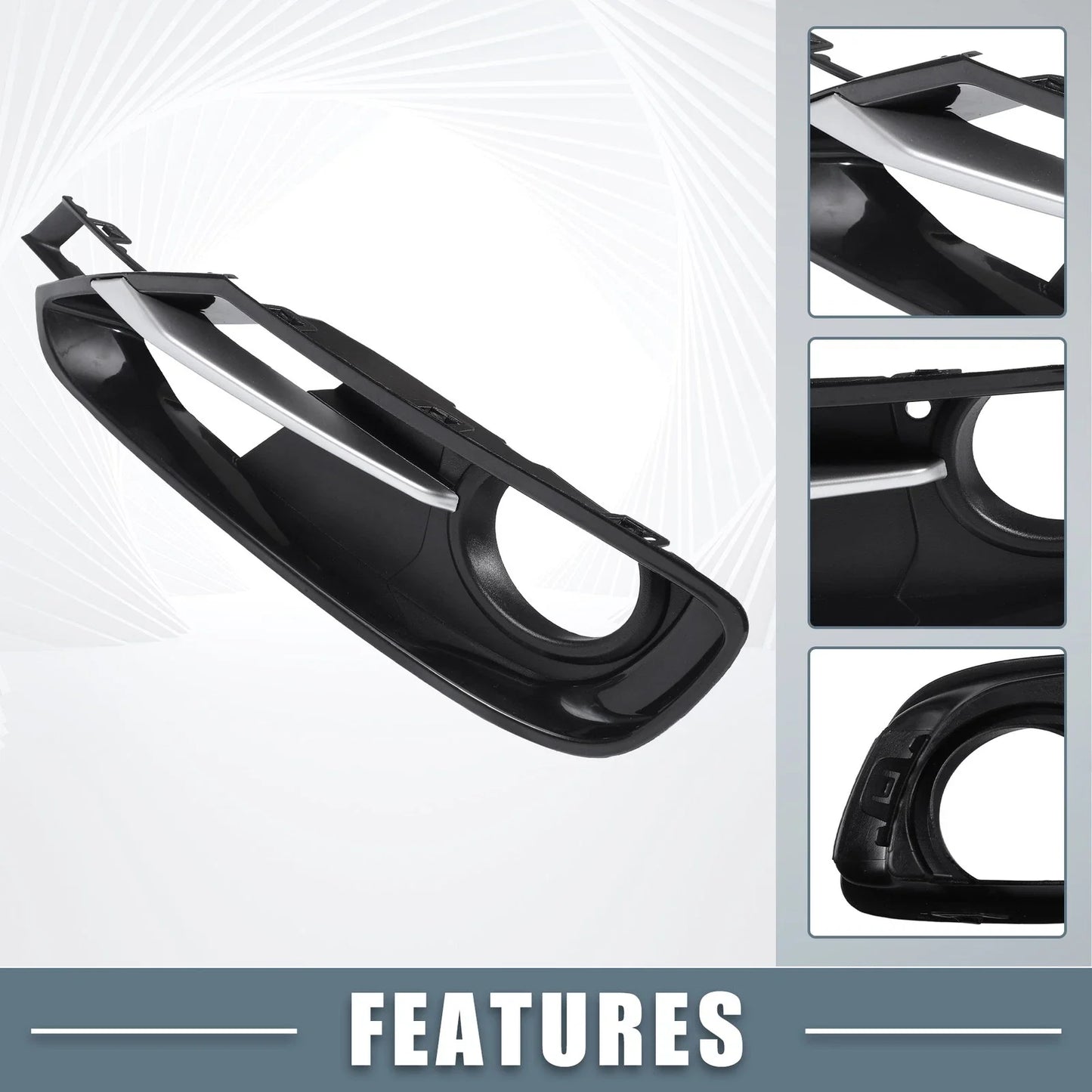 1 x Pair Fog Light Grille Cover Trim for BMW F30 (2012-2019)