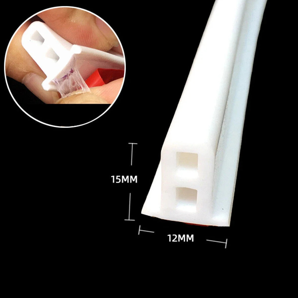 Water Stopper Shower Barrier Silicone Bathroom Kitchen Floor Retaining Strip