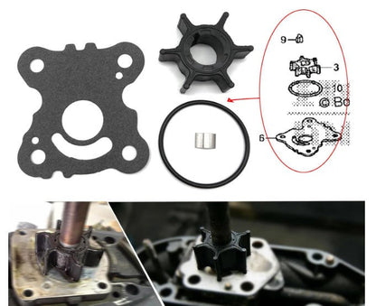 Water Pump Impeller Repair Kit for Honda BF 8 9.9 15 20 HP (1990–2023)