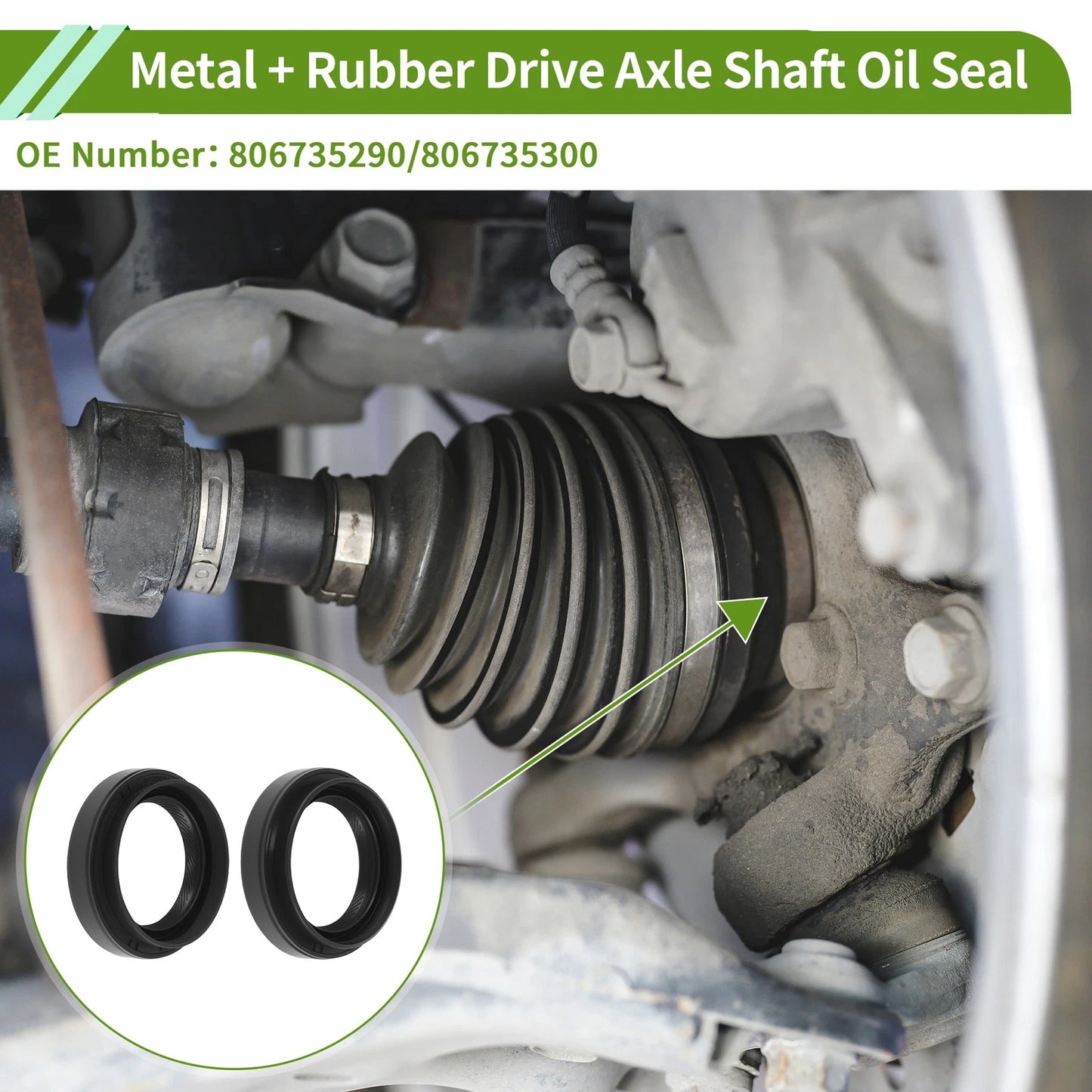 Drive Axle Shaft Oil Seal Front for Subaru Impreza (2005–2014) No. 806735290