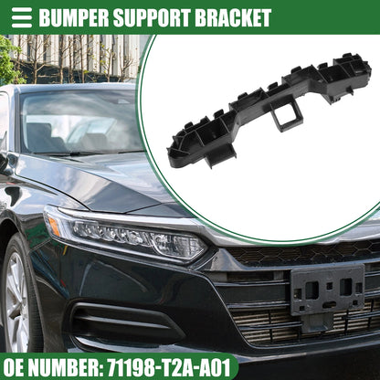 Front Bumper Support Bracket for Honda Accord (2015–2019) No. 71198-T2A-A01 Black