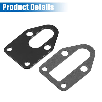 Fuel Pump Mounting Plate Set with Gasket for Chevy SBC 283 327 (1960-1985)