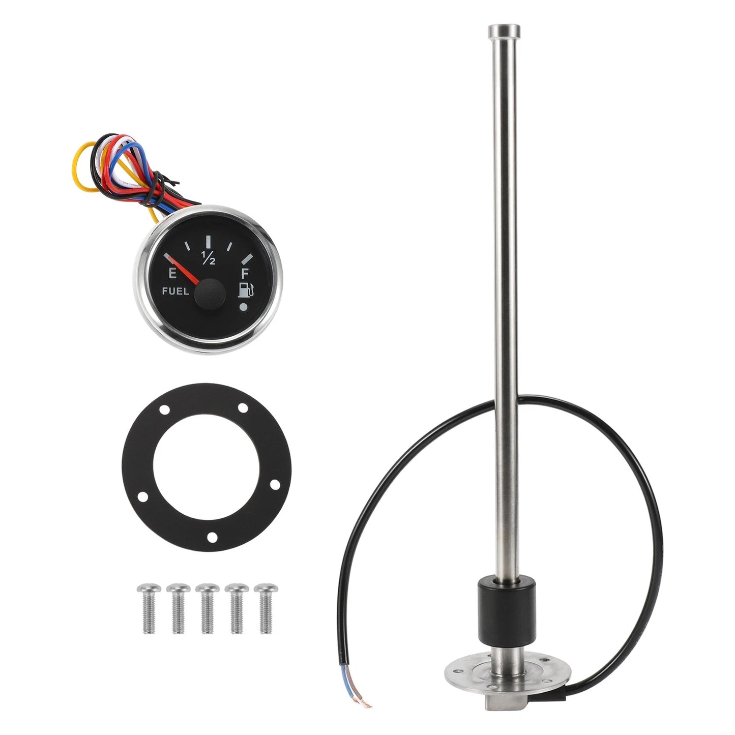 Fuel Sending Unit and Gauge Kit 240-33 Ohm 350mm for Boat Car Truck