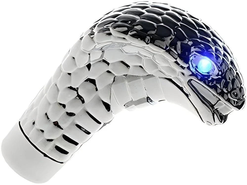 Gear Shift Knob 1x Blue/Red LED Head Snake Style for Universal