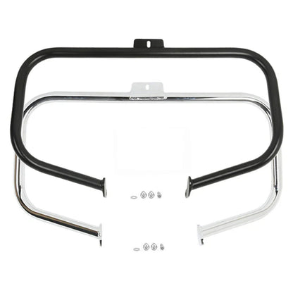 Chrome/Black 1-1/4" Engine Guard for Harley Softail Fat Boy (2000-2017)