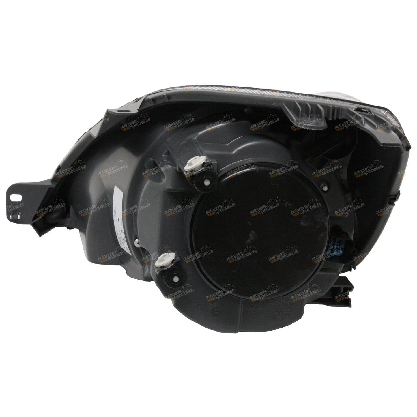 Set of 2 Black Headlights for Ford Fiesta WQ (2005–2008)