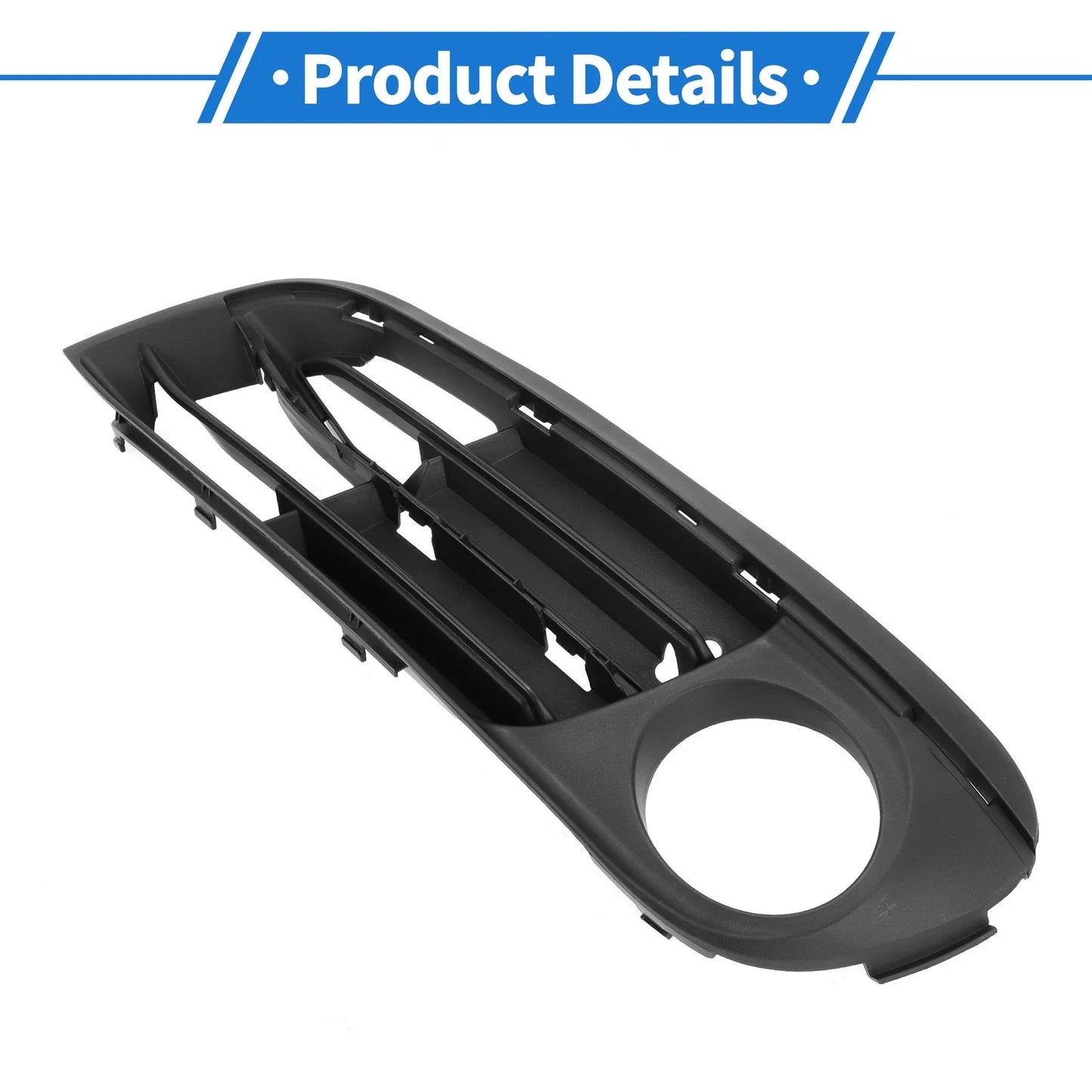 1 Pc Car Front Left Fog Light Grill for BMW 5 Series (2014 - 2016) Black