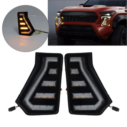 Front Fog Light Grille Daytime Running Light for Toyota Tacoma (2024-2025)