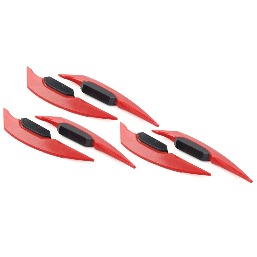 Red Fairing Winglets Side Spoiler Deflector Air Wing for Universal Motorcycle