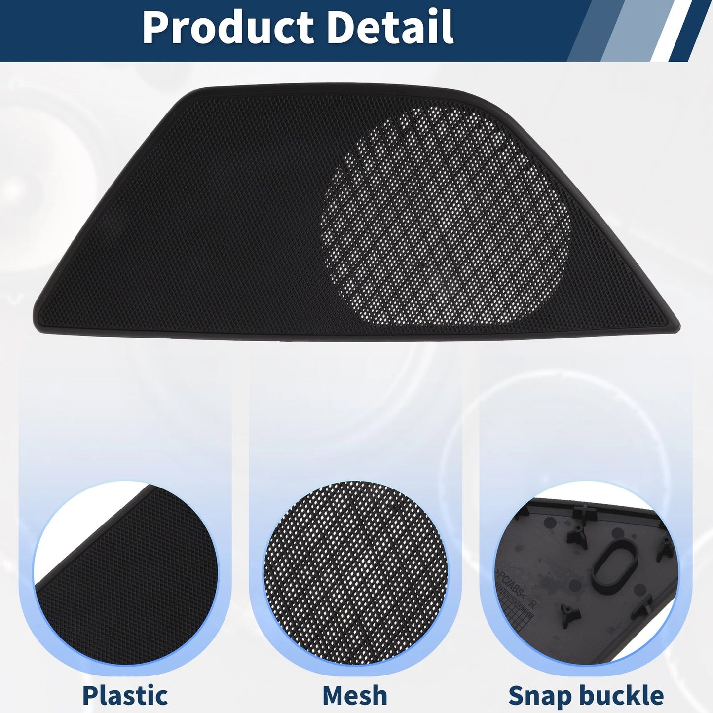 Speaker Grills Cover for BMW 5 Series (2010–2017) Right Door Plastic Black