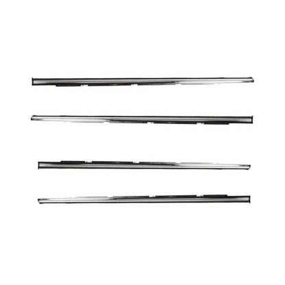 Weatherstrip Door Belt Chrome Set 4 Fits Honda Civic EG 4D Sedan 1992-95 D06