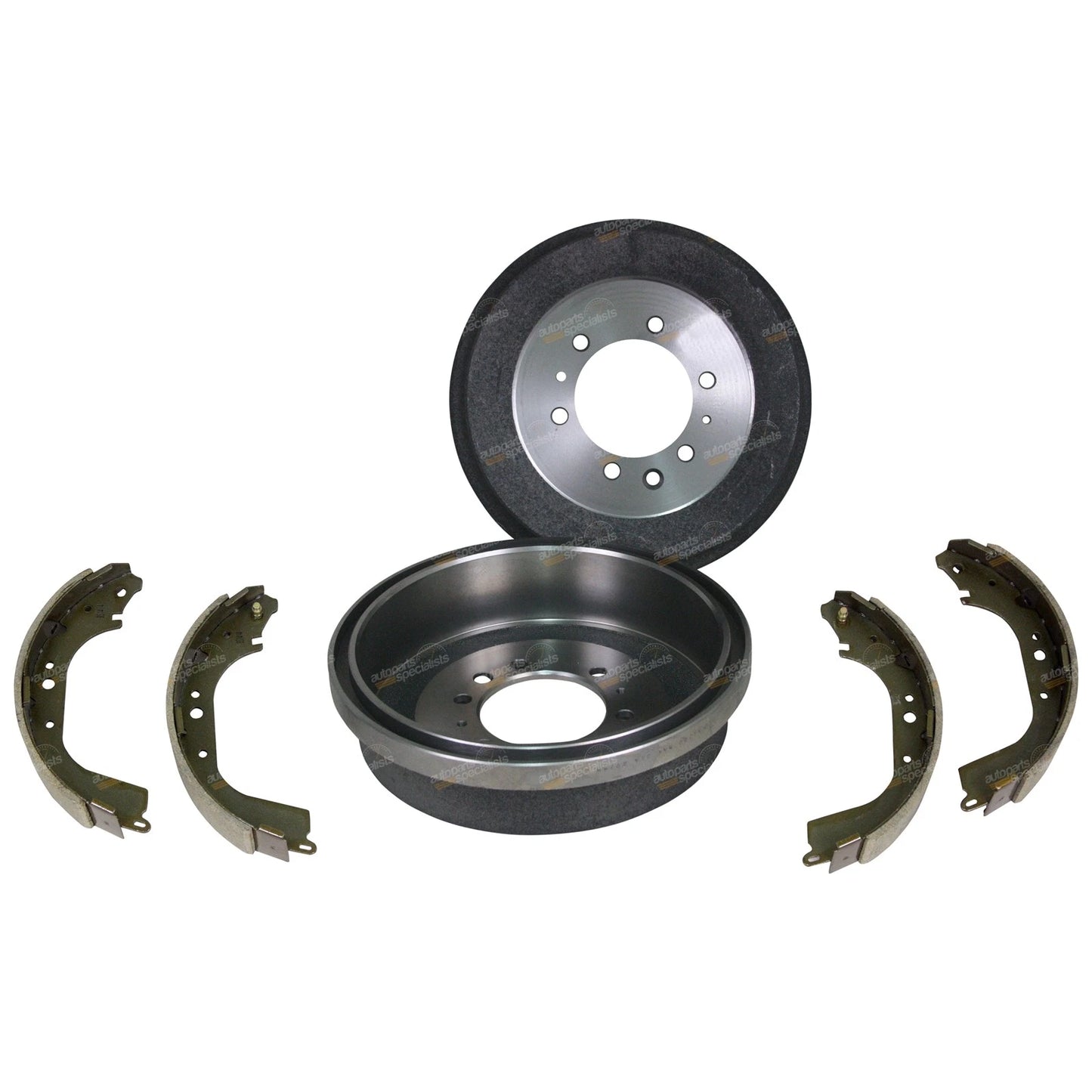 2 Rear Brake Drums and Shoes for Landcruiser HZJ70RV HZJ73RV HZJ75 (1990–1999)
