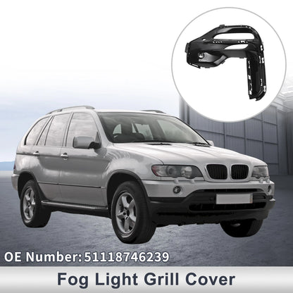 1 Pc Fog Light Grill for BMW X5 (2019–2022) No. 51118746239 Black